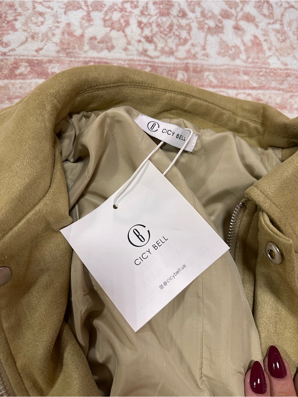 NWT 🤎 Suede Bubble Oversized Jacket - Picture 7 of 14